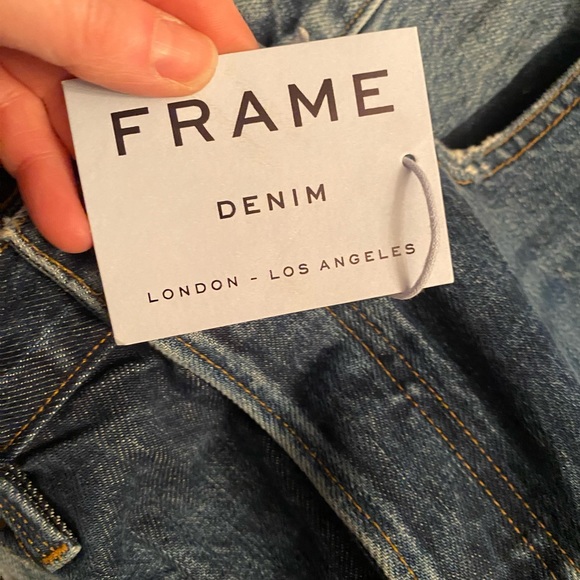 NWT Frame Denim Le Original Zip-Embellished Jeans MSRP $495 Size: 25 - Picture 11 of 16